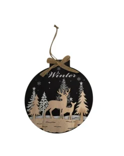 Hängedeko Weihnachten ca. 20 x 22 cm-KiK Onlineshop Outlet