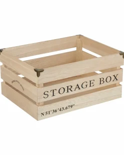 Holzkiste ca. 26 x 18 x 16 cm-KiK Onlineshop Clearance