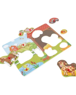Holzpuzzle mit 8 Teilen Happy People-KiK Onlineshop Cheap