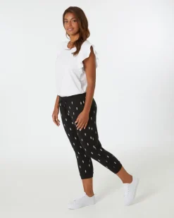 Hose in Caprilänge Janina, elastischer Bund-KiK Onlineshop Cheap
