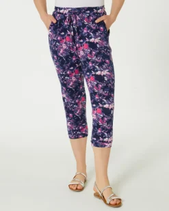 Hose mit Blumen Janina, Caprilänge-KiK Onlineshop Online