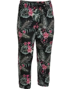 Hose mit Palmenblättern Janina, Caprilänge-KiK Onlineshop Online