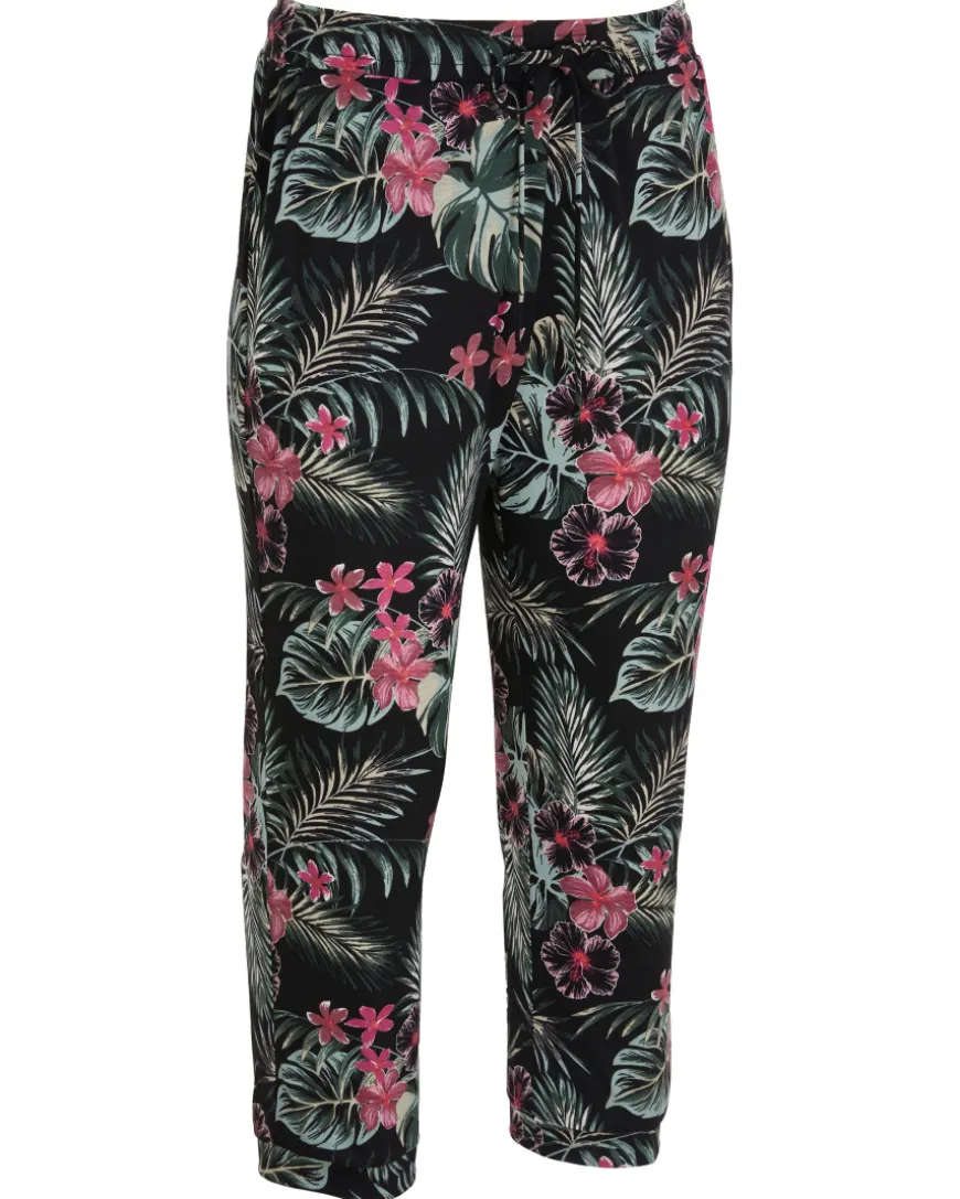 Hose mit Palmenblättern Janina, Caprilänge-KiK Onlineshop Online