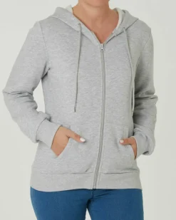 Innen angeraute Sweatjacke Janina, Kapuze-KiK Onlineshop Fashion