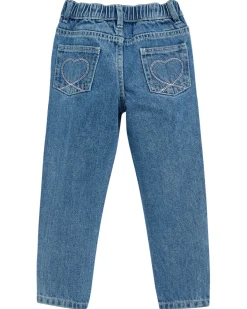 Jeans mit Strasssteinen weitenverstellbarer Bund-KiK Onlineshop Store