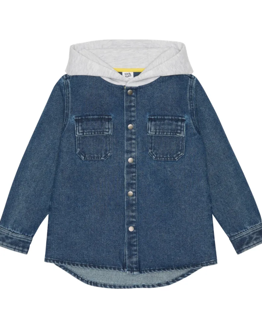 Jeanshemd mit Sweat-Kapuze Kiki & Koko, Knopfleiste-KiK Onlineshop Store