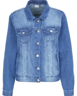Jeansjacke mit Waschungseffekten Janina, Knopfleiste-KiK Onlineshop Hot