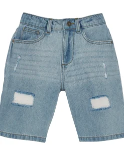 Jeans-Shorts mit Destroyed-Effekten Y.F.K., Straight-fit, Bermudalänge-KiK Onlineshop Hot