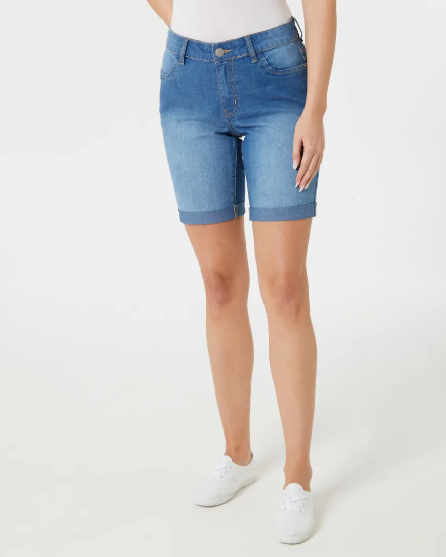 Jeans-Shorts mit Waschungseffekten Janina, Slim-fit-KiK Onlineshop Fashion