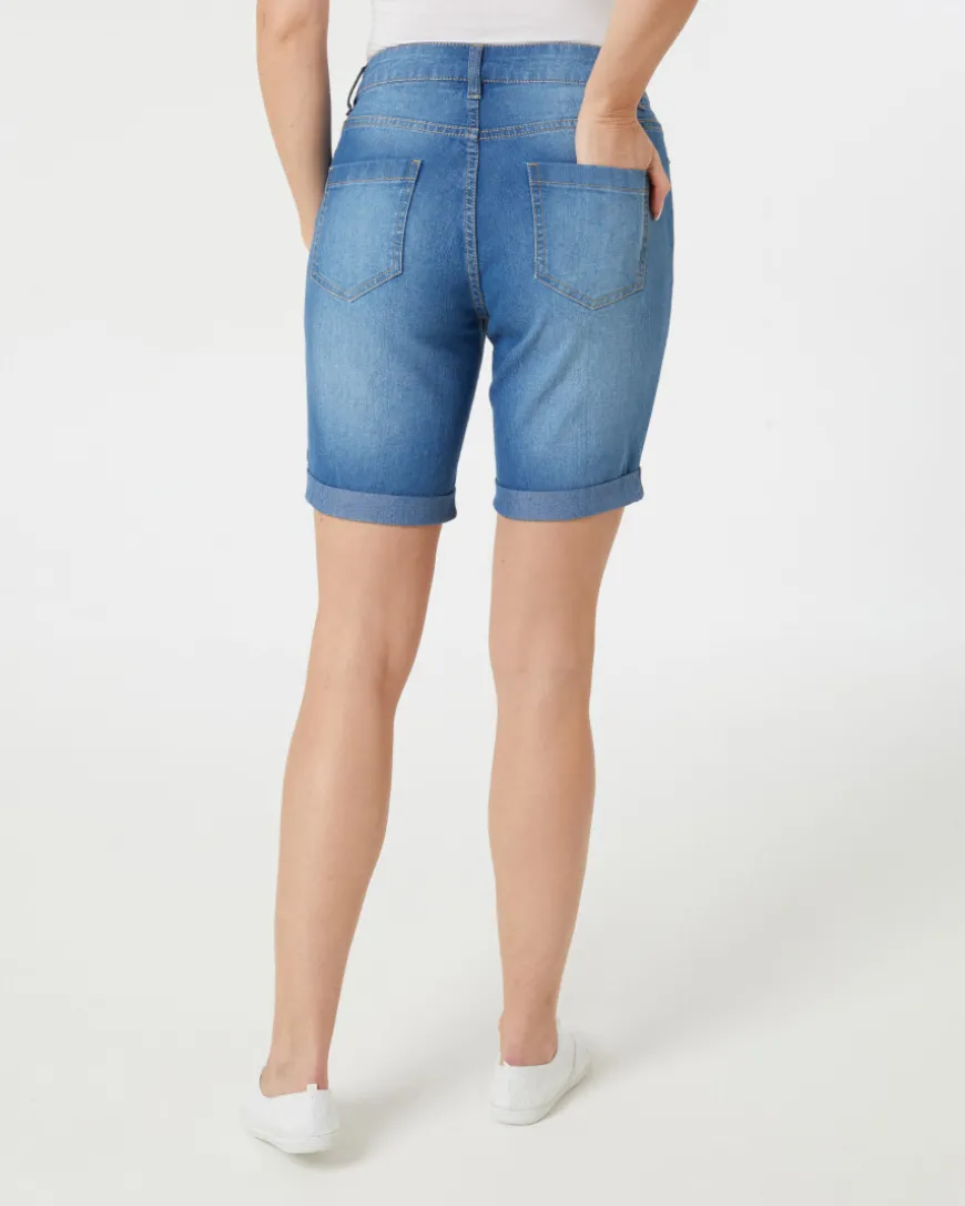 Jeans-Shorts mit Waschungseffekten Janina, Slim-fit-KiK Onlineshop Fashion