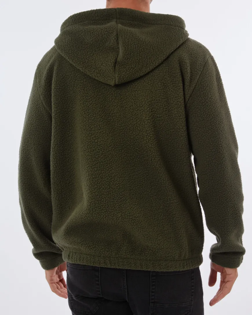 Kappa Fleecejacke Teddyfell Kappa, geteilte Kängurutasche-KiK Onlineshop New