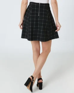 Karierter Skaterrock Janina, elastischer Bund-KiK Onlineshop Discount