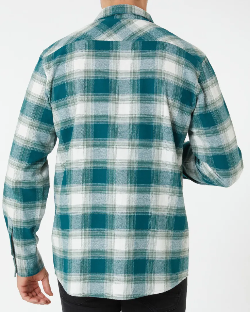 Kariertes Flanellhemd X-Mail, Knopfleiste-KiK Onlineshop Best Sale