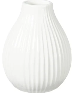 Keramikvase mit Riffeln ca. 12,4 cm-KiK Onlineshop New