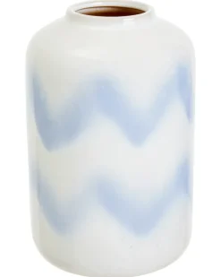 Keramikvase mit Wellenmuster ca. 14 x 21 cm-KiK Onlineshop Discount