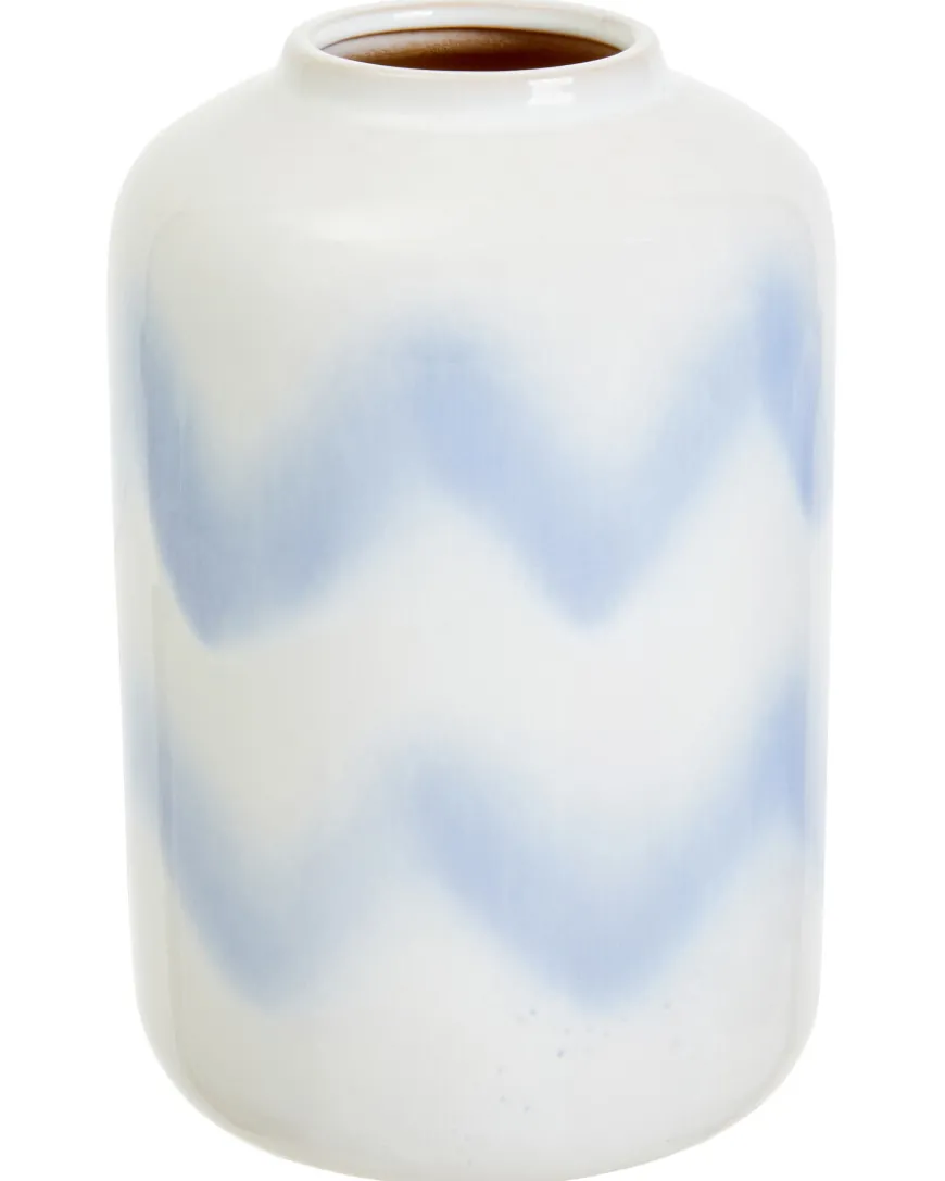 Keramikvase mit Wellenmuster ca. 14 x 21 cm-KiK Onlineshop Discount