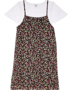 Kleid Blumen Y.F.K., 2-in-1-Look-KiK Onlineshop Outlet