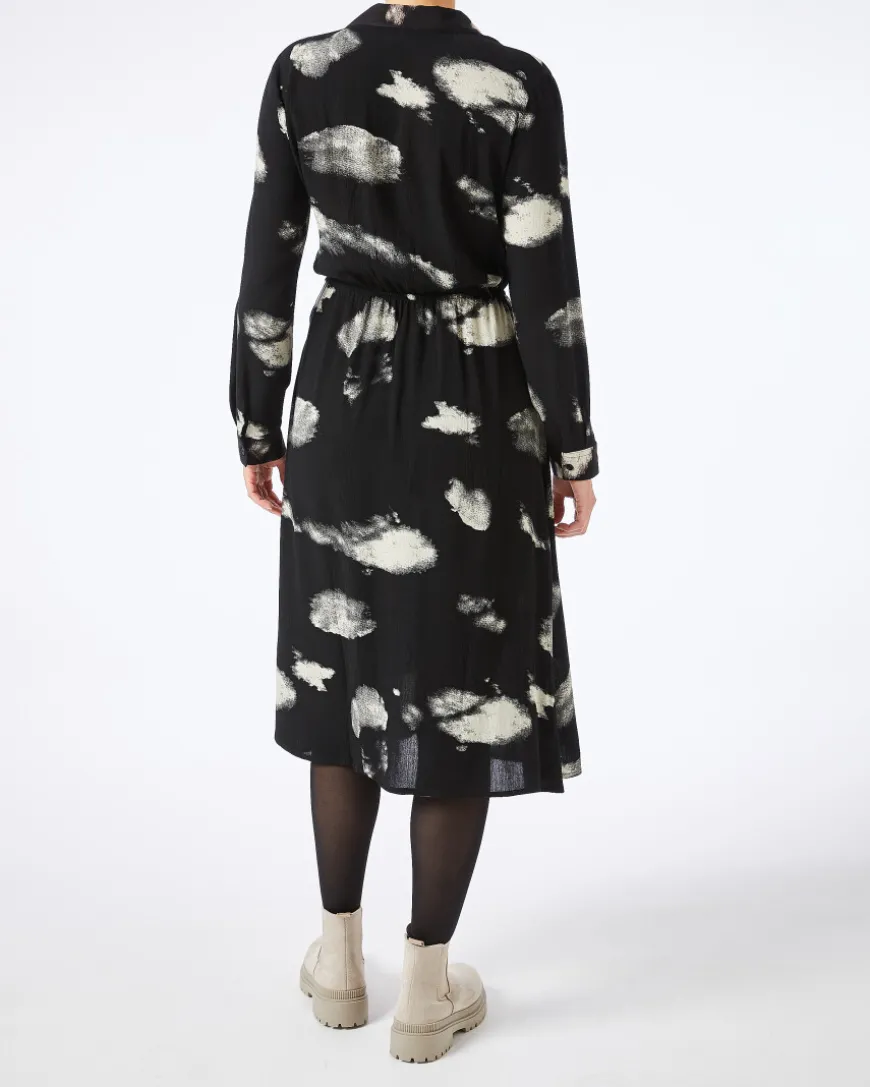 Kleid mit Hemdkragen Janina, elastischer Taillenbund-KiK Onlineshop Store