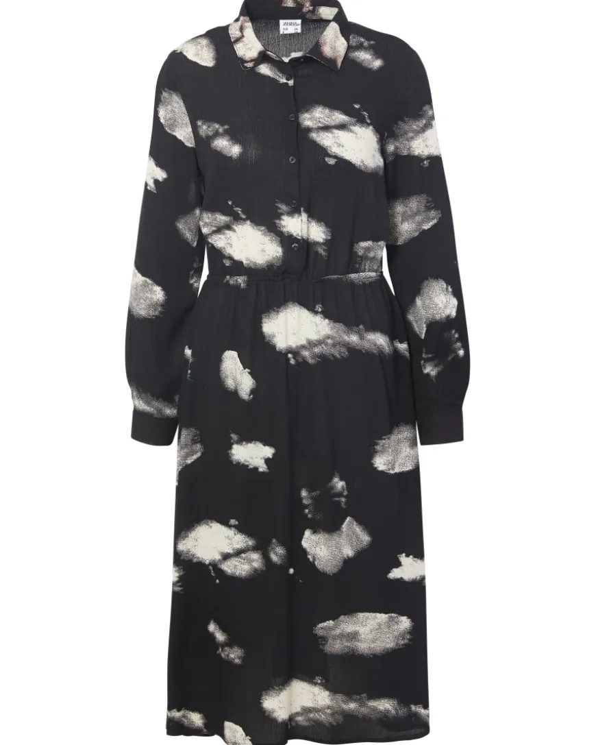 Kleid mit Hemdkragen Janina, elastischer Taillenbund-KiK Onlineshop Store