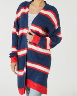 Lang geschnittener Cardigan Janina, Rippbündchen-KiK Onlineshop New