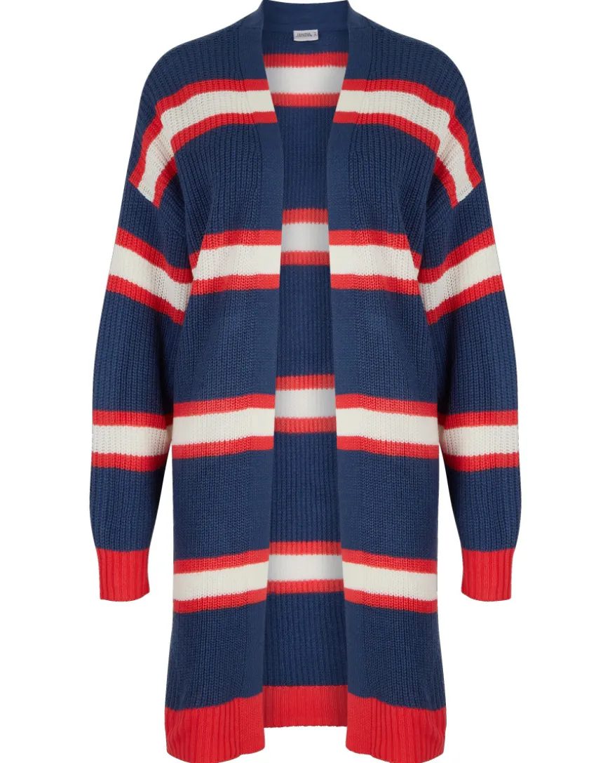 Lang geschnittener Cardigan Janina, Rippbündchen-KiK Onlineshop New