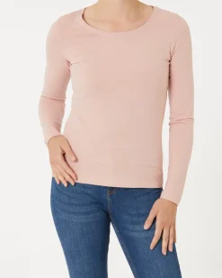 Langarmshirt Basic Janina, Rundhalsausschnitt-KiK Onlineshop Outlet