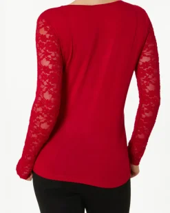 Langarmshirt Janina, Spitze vorne-KiK Onlineshop Best Sale