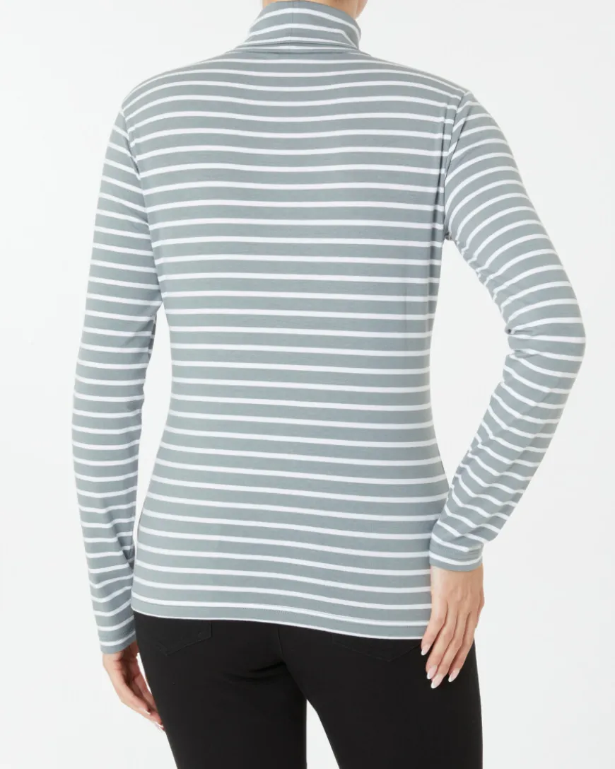 Langarmshirt mit Rollkragen Janina, Stretch-KiK Onlineshop Fashion