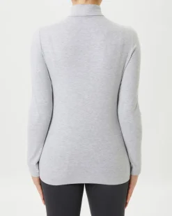 Langarmshirt mit Stehkragen Janina, Stretch-KiK Onlineshop New