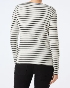 Langarmshirt mit Streifen Janina, V-Ausschnitt-KiK Onlineshop Store