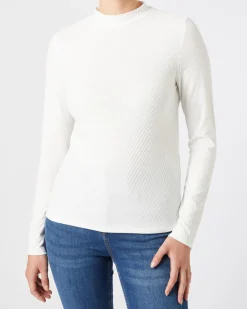 Langarmshirt mit Zickzackmuster Janina, Stehkragen-KiK Onlineshop Sale