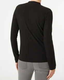 Langarmshirt mit Zickzackmuster Janina, Stehkragen-KiK Onlineshop Shop