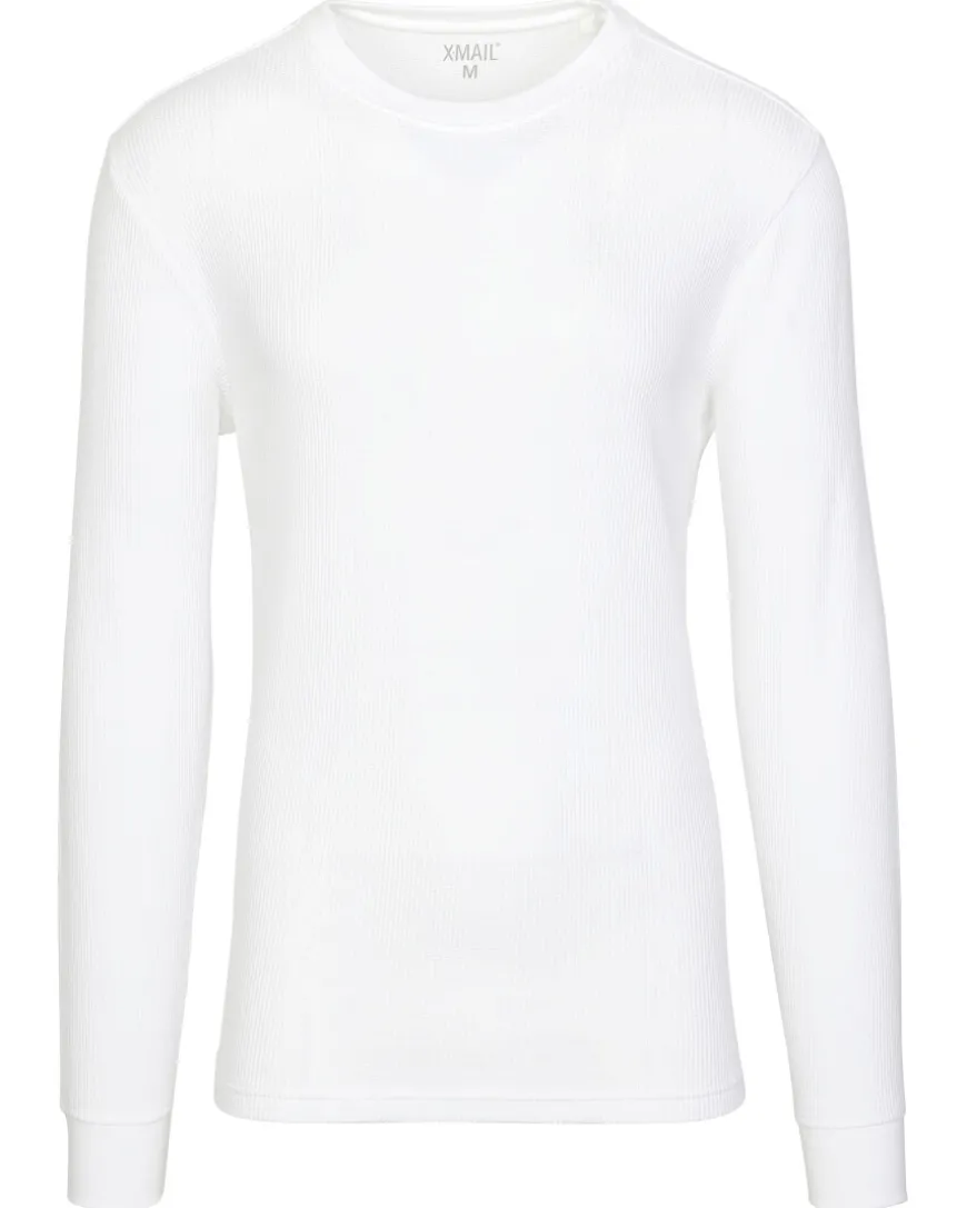 Langarmshirt Waffeloptik X-Mail, Rundhalsausschnitt-KiK Onlineshop Hot