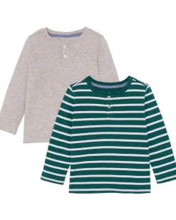 Langarmshirts mit Knopfleiste 2er-Pack-KiK Onlineshop Best