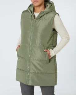 Lange Steppweste Janina, Seitentaschen-KiK Onlineshop Online