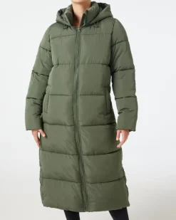 Langer Steppmantel Janina, Kapuze-KiK Onlineshop Discount