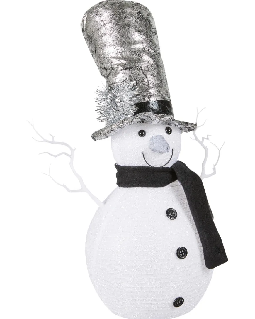 LED-Schneemann Weihnachten ca. 18 x 27 x 38 cm-KiK Onlineshop Clearance