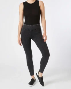 Leggings Acid-washed Janina, elastischer Bund-KiK Onlineshop Outlet