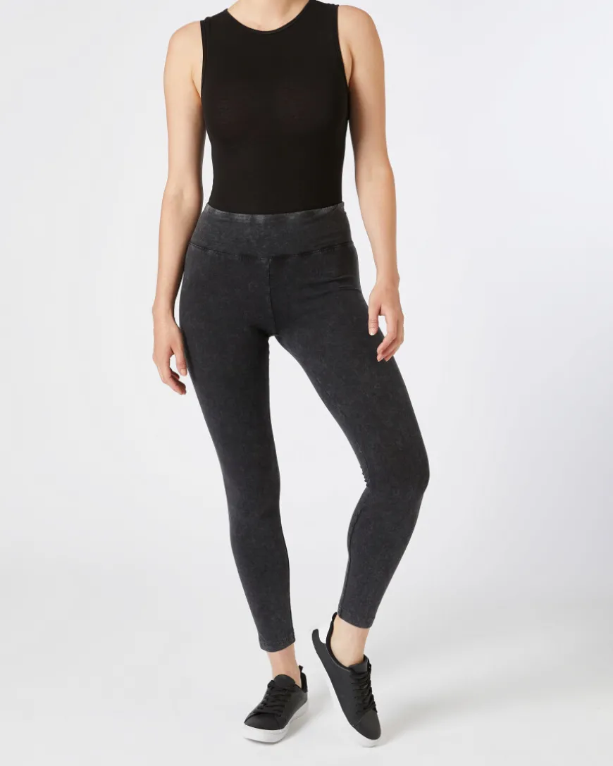 Leggings Acid-washed Janina, elastischer Bund-KiK Onlineshop Outlet