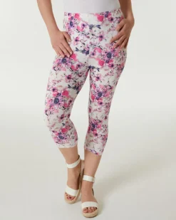 Leggings Blumenmuster Janina, Caprilänge-KiK Onlineshop Discount