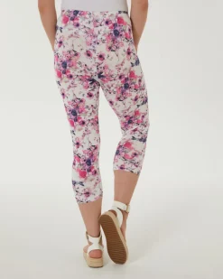 Leggings Blumenmuster Janina, Caprilänge-KiK Onlineshop Discount