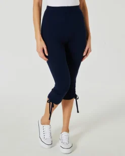 Leggings mit Schnürung am Saum Janina, Caprilänge-KiK Onlineshop Best