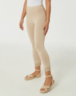Leggings mit Spitze Janina, Caprilänge-KiK Onlineshop Sale