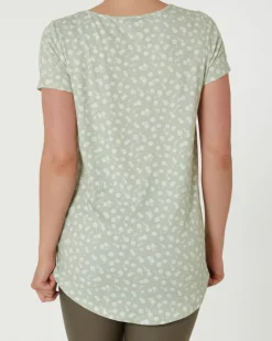 Longshirt mit Blumen Janina, Rundhalsausschnitt-KiK Onlineshop Flash Sale