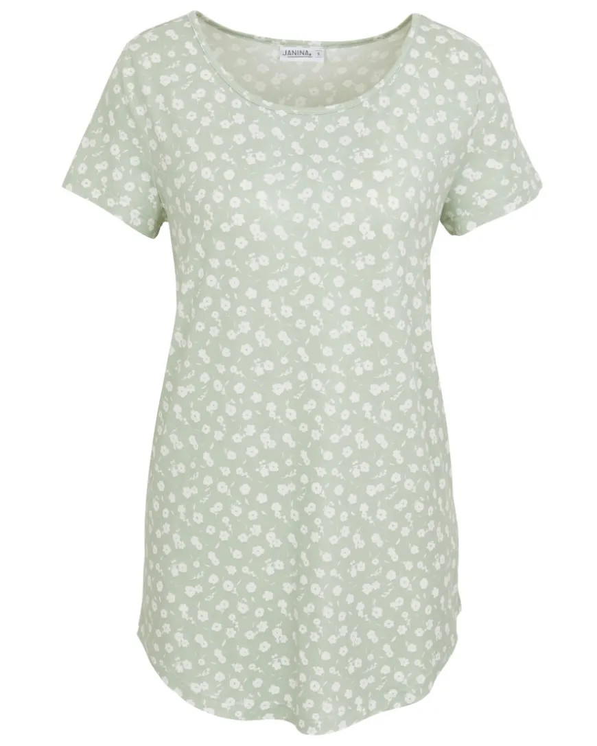 Longshirt mit Blumen Janina, Rundhalsausschnitt-KiK Onlineshop Flash Sale