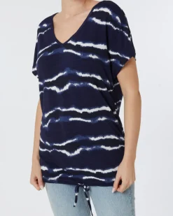 Longshirt mit V-Ausschnitt Janina, Tunnelzug-KiK Onlineshop Outlet