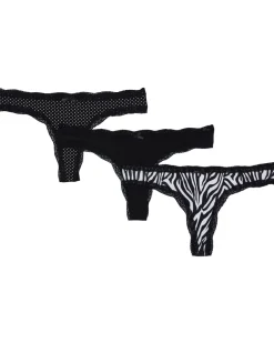 Mehrfachpack Strings 3er-Pack, Janina, verschiedene Designs-KiK Onlineshop New
