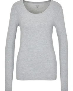 Melange Langarmshirt Janina, Rundhalsausschnitt-KiK Onlineshop New