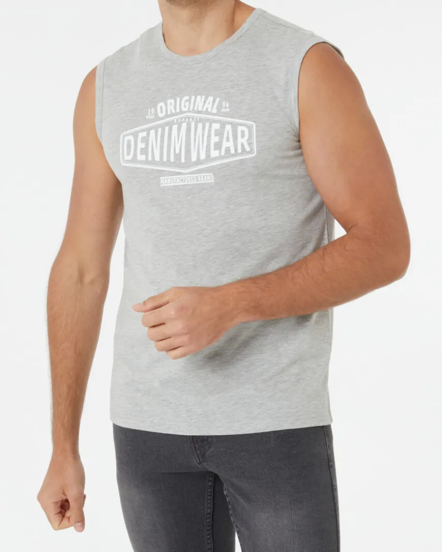Melangefarbenes Tanktop X-Mail, Rundhalsausschnitt-KiK Onlineshop Online