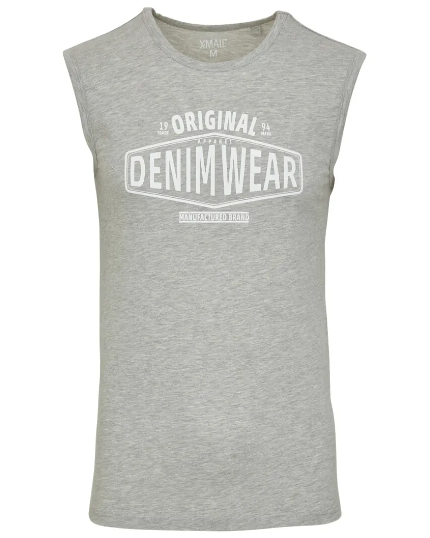Melangefarbenes Tanktop X-Mail, Rundhalsausschnitt-KiK Onlineshop Online
